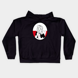 American Diner Girl Kids Hoodie